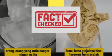 HOAKS, Rutin Minum Air Es Menyebabkan Ginjal Tergerus